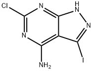 6-Chloro-3-iodo-1H-pyrazolo[3,4-d]pyrimidin-4-amine, 1935368-77-6, 结构式