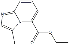 Ethyl 3-iodoimidazo[1,2-a]pyridine-5-carboxylate Struktur