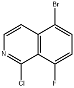 5-溴-1-氯-8-氟异喹啉, 1501083-37-9, 结构式