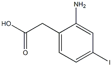 2-(2-Amino-4-iodophenyl)acetic acid Structure