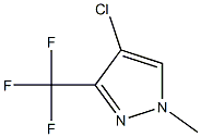 4-Chloro-1-methyl-3-(trifluoromethyl)-1H-pyrazole Structure