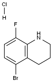 5-Bromo-8-fluoro-1,2,3,4-tetrahydroquinoline hydrochloride Structure