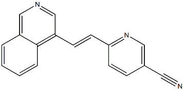 (E)-6-(2-(isoquinolin-4-yl)vinyl)nicotinonitrile Struktur
