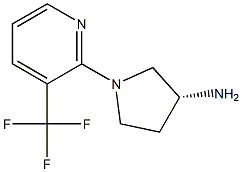 (R)-1-(3-(trifluoromethyl)pyridin-2-yl)pyrrolidin-3-amine Structure
