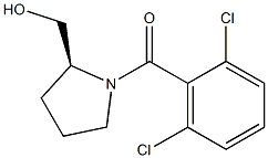 (S)-(2,6-dichlorophenyl)(2-(hydroxymethyl)pyrrolidin-1-yl)methanone Struktur