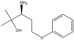 (S)-3-amino-2-methyl-5-phenoxypentan-2-ol 化学構造式