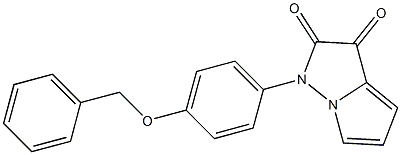 1-(4-(benzyloxy)phenyl)-1H-pyrrolo[1,2-b]pyrazole-2,3-dione Structure