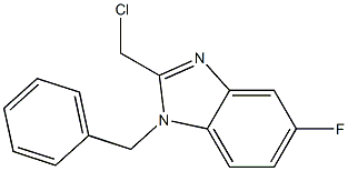 1-benzyl-2-(chloromethyl)-5-fluoro-1H-benzo[d]imidazole 化学構造式