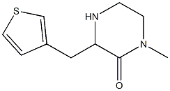 1-methyl-3-(thiophen-3-ylmethyl)piperazin-2-one Struktur