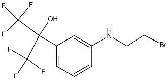 2-(3-(2-bromoethylamino)phenyl)-1,1,1,3,3,3-hexafluoropropan-2-ol Structure