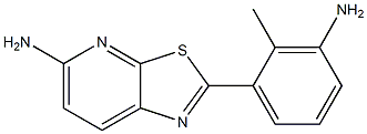 2-(3-amino-2-methylphenyl)thiazolo[5,4-b]pyridin-5-amine,,结构式
