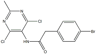 2-(4-bromophenyl)-N-(4,6-dichloro-2-methylpyrimidin-5-yl)acetamide|
