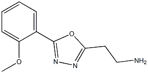 2-(5-(2-methoxyphenyl)-1,3,4-oxadiazol-2-yl)ethanamine,,结构式