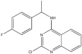 2-chloro-N-(1-(4-fluorophenyl)ethyl)quinazolin-4-amine,,结构式