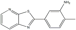 2-methyl-5-(thiazolo[5,4-b]pyridin-2-yl)aniline Struktur