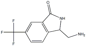 3-(aminomethyl)-6-(trifluoromethyl)isoindolin-1-one,,结构式