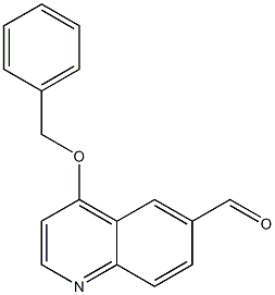 4-(benzyloxy)quinoline-6-carbaldehyde Struktur