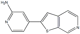 4-(thieno[2,3-c]pyridin-2-yl)pyridin-2-amine Struktur