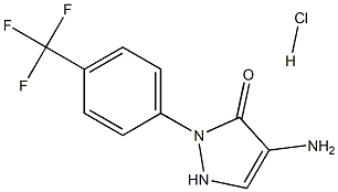 4-amino-2-(4-(trifluoromethyl)phenyl)-1H-pyrazol-3(2H)-one hydrochloride Struktur