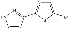 5-bromo-2-(1H-pyrazol-3-yl)thiazole Struktur