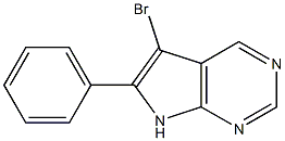 5-bromo-6-phenyl-7H-pyrrolo[2,3-d]pyrimidine Struktur