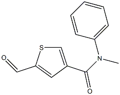 5-formyl-N-methyl-N-phenylthiophene-3-carboxamide Struktur