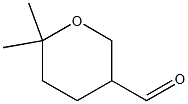 6,6-dimethyltetrahydro-2H-pyran-3-carbaldehyde,,结构式