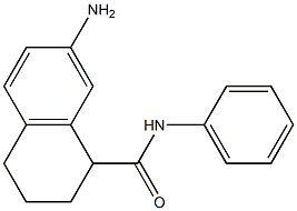 7-amino-N-phenyl-1,2,3,4-tetrahydronaphthalene-1-carboxamide Struktur