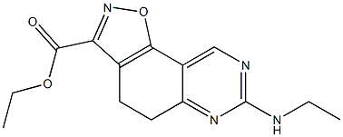 ethyl 7-(ethylamino)-4,5-dihydroisoxazolo[5,4-f]quinazoline-3-carboxylate Structure