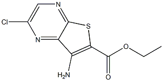ethyl 7-amino-2-chlorothieno[2,3-b]pyrazine-6-carboxylate Struktur