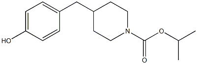 isopropyl 4-(4-hydroxybenzyl)piperidine-1-carboxylate 化学構造式