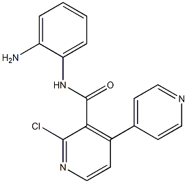 N-(2-aminophenyl)-2-chloro-4,4'-bipyridine-3-carboxamide Struktur