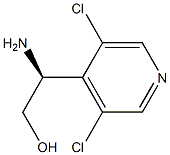 (S)-2-amino-2-(3,5-dichloropyridin-4-yl)ethanol,,结构式