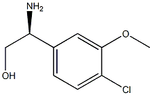 (S)-2-amino-2-(4-chloro-3-methoxyphenyl)ethanol,,结构式