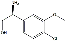 (S)-2-amino-2-(4-chloro-3-methoxyphenyl)ethanol Structure