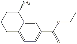(S)-ethyl 8-amino-5,6,7,8-tetrahydronaphthalene-2-carboxylate,,结构式