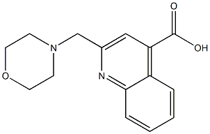 2-Morpholin-4-ylmethyl-quinoline-4-carboxylic acid 结构式