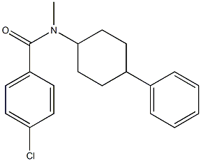 4-Chloro-N-methyl-N-(4-phenyl-cyclohexyl)-benzamide 结构式