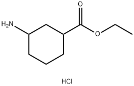3-氨基环己烷羧酸乙酯盐酸盐 结构式