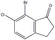 6-Chloro-7-Bromoindanone Struktur