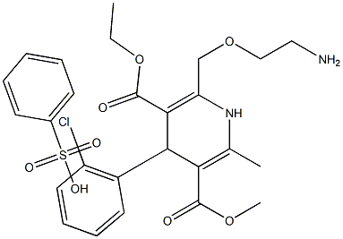 苯磺酸氨氯地平EP杂质F,,结构式