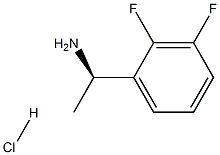 (R)-1-(2,3-difluorophenyl)ethan-1-amine hydrochloride,,结构式