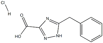 5-benzyl-1H-1,2,4-triazole-3-carboxylic acid hydrochloride Structure