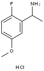 1-(2-FLUORO-5-METHOXYPHENYL)ETHAN-1-AMINE HYDROCHLORIDE Structure