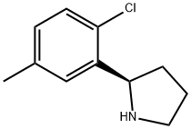 (2R)-2-(2-CHLORO-5-METHYLPHENYL)PYRROLIDINE Structure