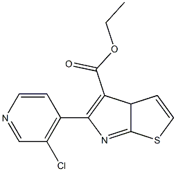 ethyl 5-(3-chloropyridin-4-yl)-3aH-thieno[2,3-b]pyrrole-4-carboxylate Structure