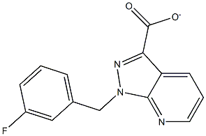 1-(3-氟苄基)-1H-吡唑并{3,4-B}吡啶-3-羧酸乙酯,,结构式