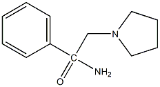 (R)-2-amino-2-phenyl-1-(pyrrolidin-1-yl)ethanone, 190442-37-6, 结构式