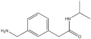 2-(3-(aminomethyl)phenyl)-N-isopropylacetamide,,结构式