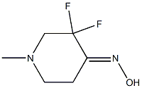 3,3-Difluoro-1-methyl-piperidin-4-one oxime 化学構造式